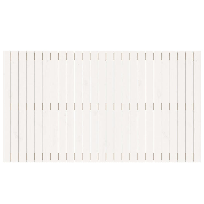 Testiera da Parete Bianca 159,5x3x90 cm Legno Massello di Pino 824899