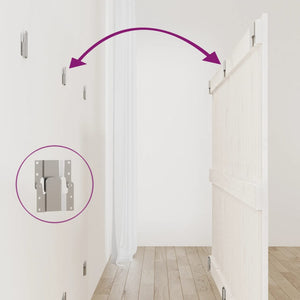 Testiera da Parete Bianca 159,5x3x90 cm Legno Massello di Pino 824899