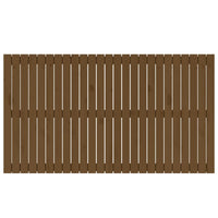 Testiera da Parete Ambra 159,5x3x90cm in Legno Massello di Pino 824901