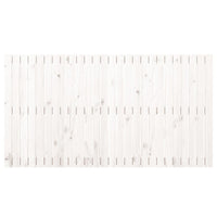 Testiera da Parete Bianca 166x3x90 cm in Legno Massello di Pino 824909