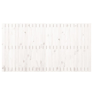 Testiera da Parete Bianca 166x3x90 cm in Legno Massello di Pino 824909