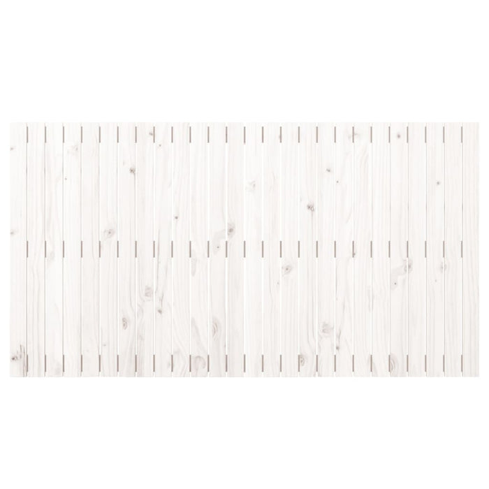 Testiera da Parete Bianca 166x3x90 cm in Legno Massello di Pino 824909