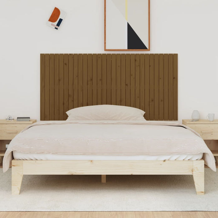 Testiera da Parete Ambra 185x3x90 cm in Legno Massello di Pino 824916