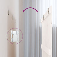 Testiera da Parete-Testiera a Muro-Testata Decorativa Bianca 140x3x90 cm in Legno Massello di Pino