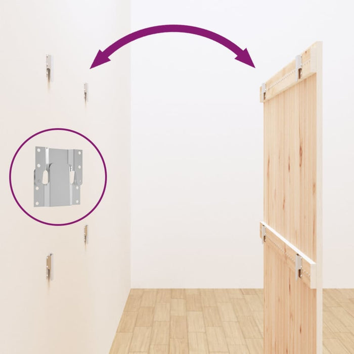 Testiera da Parete Bianca 108x3x110cm in Legno Massello di Pino 824924