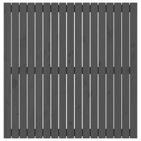 Testiera da Parete Grigia 108x3x110cm in Legno Massello di Pino 824925