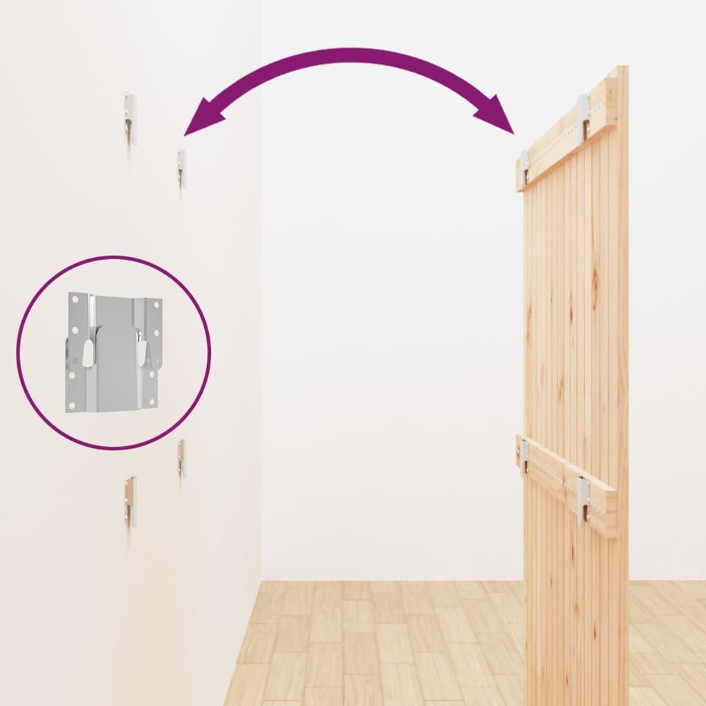 Testiera da Parete 95,5x3x110 cm in Legno Massello di Pino 824933