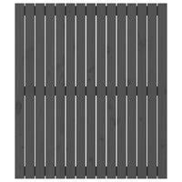 Testiera da Parete Grigia 95,5x3x110 cm Legno Massello di Pino