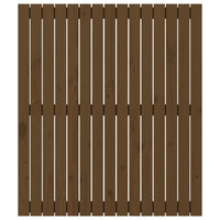 Testiera da Parete Ambra 95,5x3x110cm in Legno Massello di Pino 824936