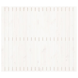 Testiera da Parete Bianca 127,5x3x110 cm Legno Massello di Pino 824939