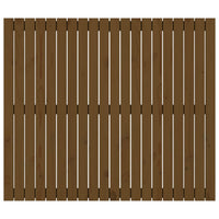 Testiera da Parete Ambra 127,5x3x110 cm Legno Massello di Pino 824941