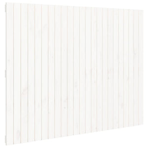 Testiera da Parete-Testiera a Muro-Testata Decorativa Bianca 146,5x3x110 cm Legno Massello di Pino