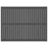 Testiera da Parete Grigia 146,5x3x110cm Legno Massello di Pino 824945