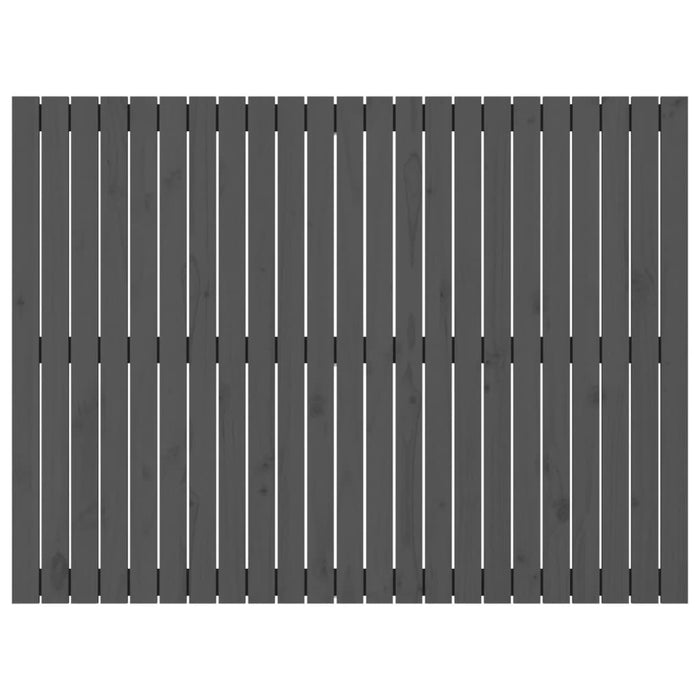 Testiera da Parete Grigia 146,5x3x110cm Legno Massello di Pino 824945