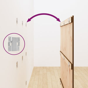 Testiera da Parete Ambra 146,5x3x110 cm Legno Massello di Pino 824946