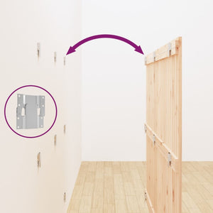 Testiera da Parete 159,5x3x110 cm in Legno Massello di Pino 824948