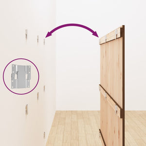 Testiera da Parete Ambra 159,5x3x110 cm Legno Massello di Pino 824951