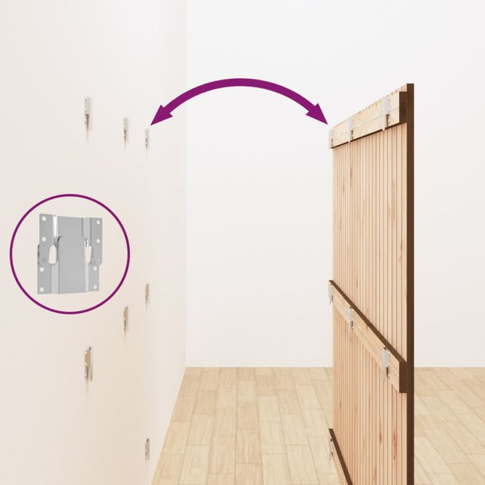 Testiera da Parete Ambra 159,5x3x110 cm Legno Massello di Pino 824951