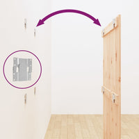 Testiera da Parete 82,5x3x110 cm in Legno Massello di Pino 824953