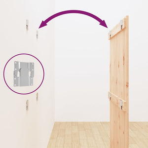 Testiera da Parete 82,5x3x110 cm in Legno Massello di Pino 824953