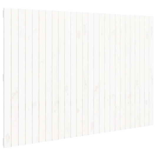 Testiera da Parete Bianca 166x3x110 cm Legno Massello di Pino 824959