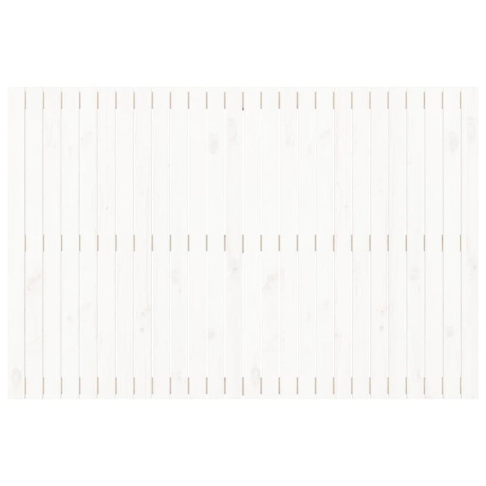 Testiera da Parete Bianca 166x3x110 cm Legno Massello di Pino 824959
