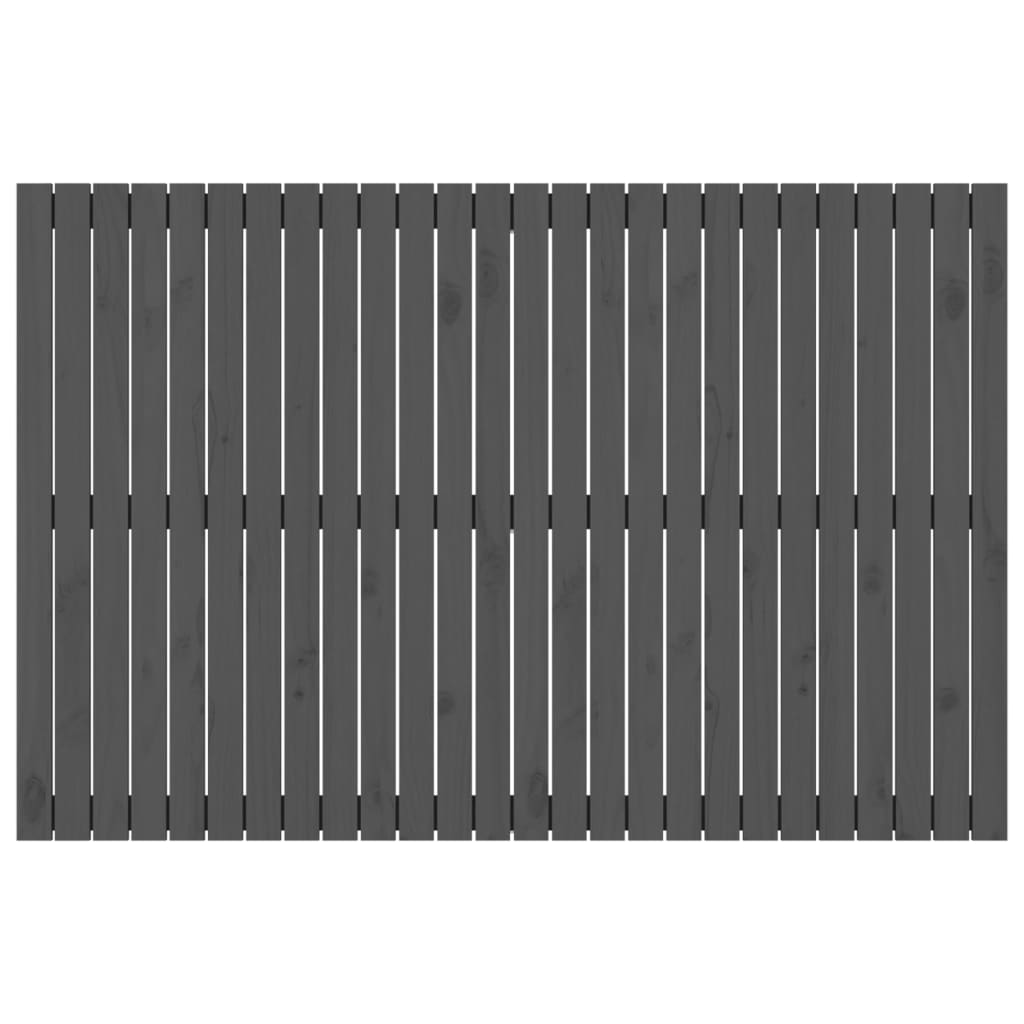 Testiera da Parete Grigia 166x3x110 cm Legno Massello di Pino 824960