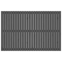 Testiera da Parete Grigia 166x3x110 cm Legno Massello di Pino 824960