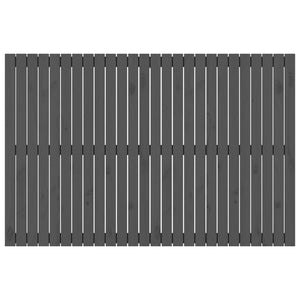 Testiera da Parete Grigia 166x3x110 cm Legno Massello di Pino 824960