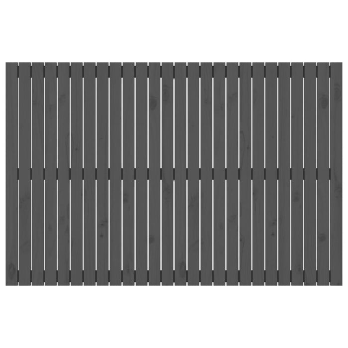 Testiera da Parete Grigia 166x3x110 cm Legno Massello di Pino 824960