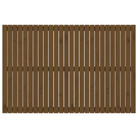 Testiera da Parete Ambra 166x3x110 cm in Legno Massello di Pino