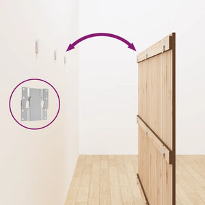 Testiera da Parete Ambra 185x3x110 cm in Legno Massello di Pino 824966