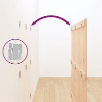 Testiera da Parete 140x3x110 cm in Legno Massello di Pino 824968