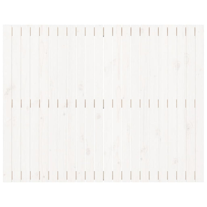 Testiera da Parete Bianca 140x3x110cm in Legno Massello di Pino 824969