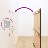 Testiera da Parete Ambra 140x3x110 cm in Legno Massello di Pino 824971