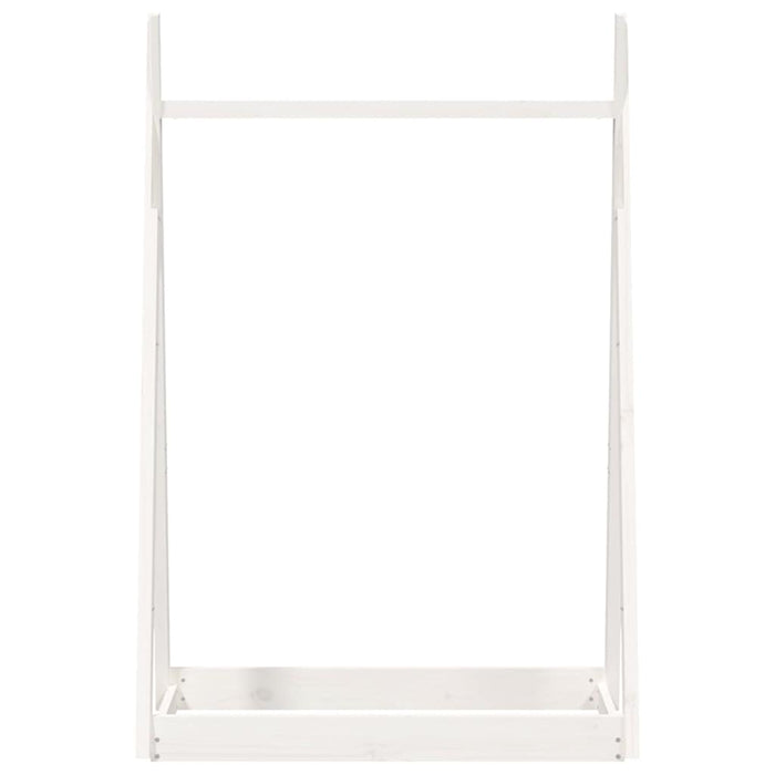 Appendiabiti Bianco 100x45x150 cm in Legno Massello di Pino 824984