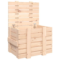 Contenitore Portaoggetti 58x40,5x42 cm Legno Massello di Pino 824993