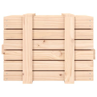 Contenitore Portaoggetti 58x40,5x42 cm Legno Massello di Pino 824993