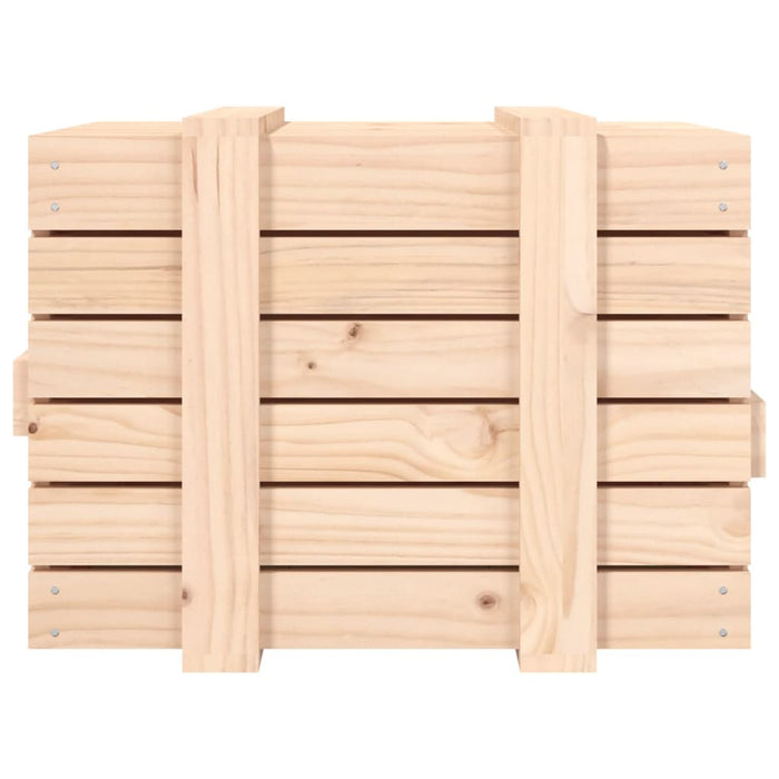 Contenitore Portaoggetti 58x40,5x42 cm Legno Massello di Pino 824993
