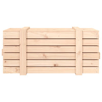 Contenitore Portaoggetti 91x40,5x42 cm Legno Massello di Pino 824998