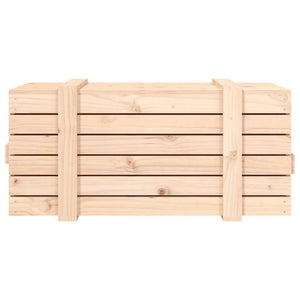 Contenitore Portaoggetti 91x40,5x42 cm Legno Massello di Pino 824998