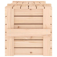 Contenitore Portaoggetti 91x40,5x42 cm Legno Massello di Pino