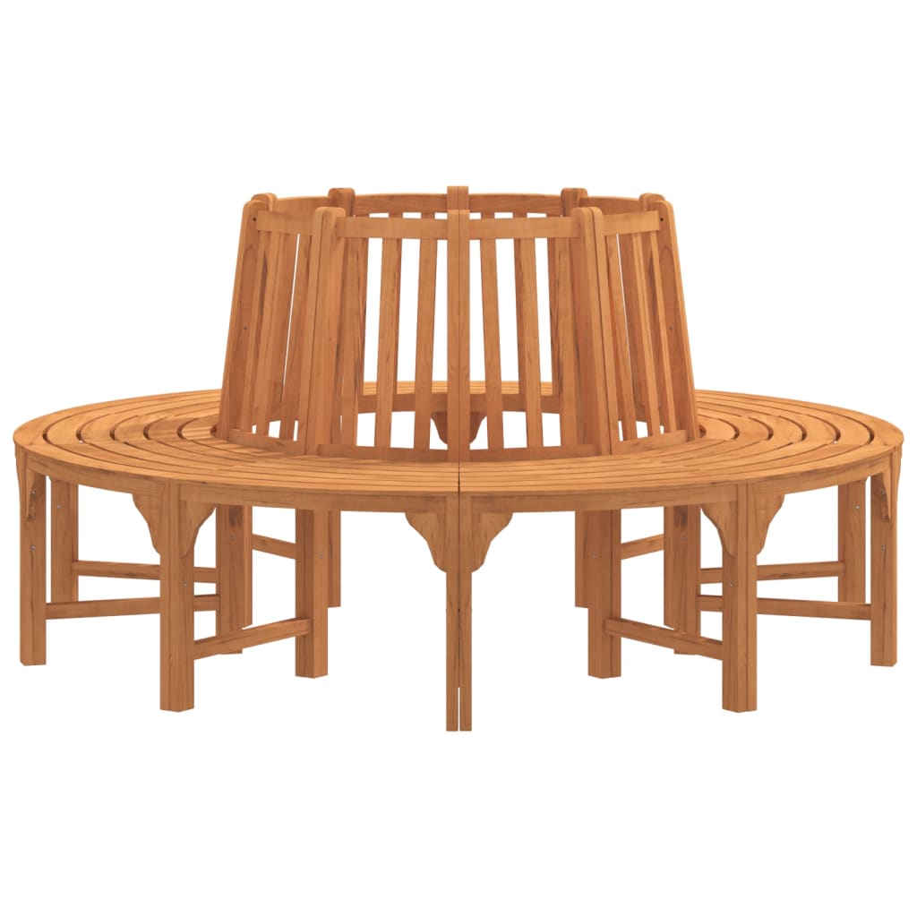 Panchina Albero Circolare Ø 208 Legno Massello di Eucalipto 3154103