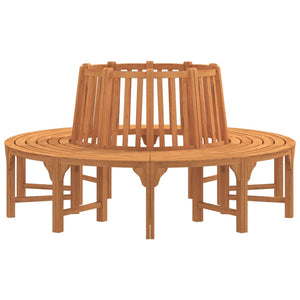 Panchina Albero Circolare Ø 208 Legno Massello di Eucalipto 3154103