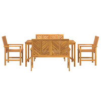 Set da Pranzo per Giardino  5 Pezzi in Legno Massello di Acacia 3154109