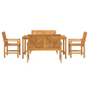 Set da Pranzo per Giardino  5 Pezzi in Legno Massello di Acacia 3154109