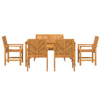 Set da pranzo da giardino 5 pezzi in legno massello di acacia 3154110