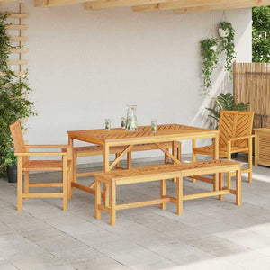 Set da Pranzo Giardino  5 Pezzi Legno Massello di Acacia 3154113