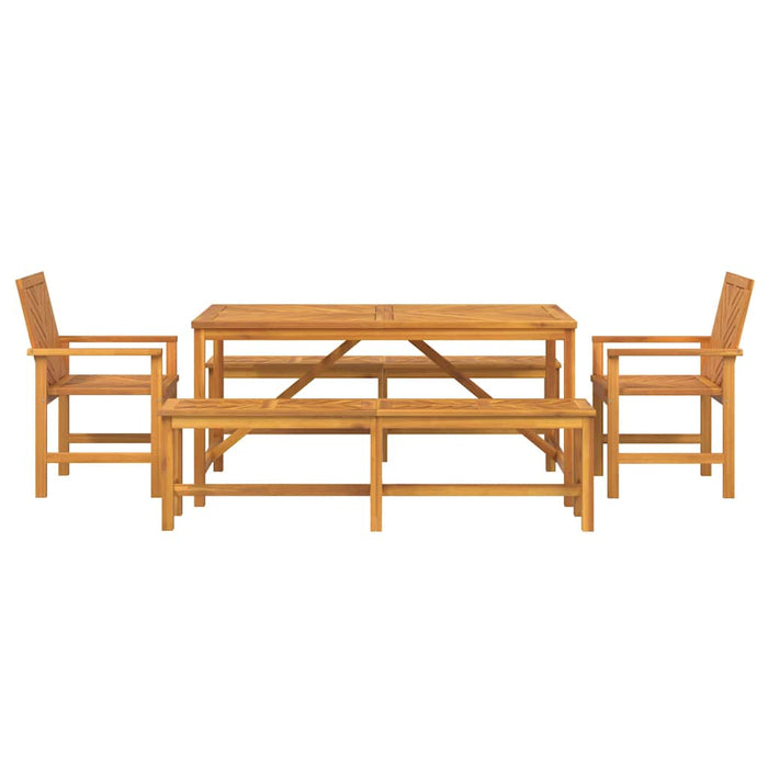 Set da Pranzo Giardino  5 Pezzi Legno Massello di Acacia 3154113