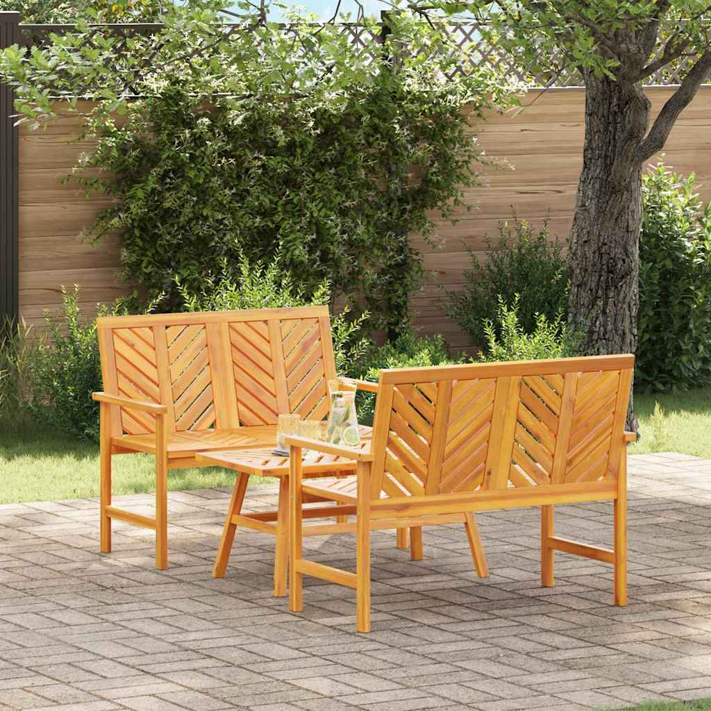 Set Lounge da Giardino Marrone Legno massello di acacia 3154128